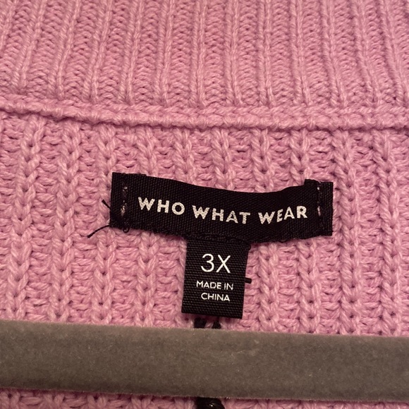 Brand New Who What Wear Orchid Sweater…size 3X - Picture 3 of 5